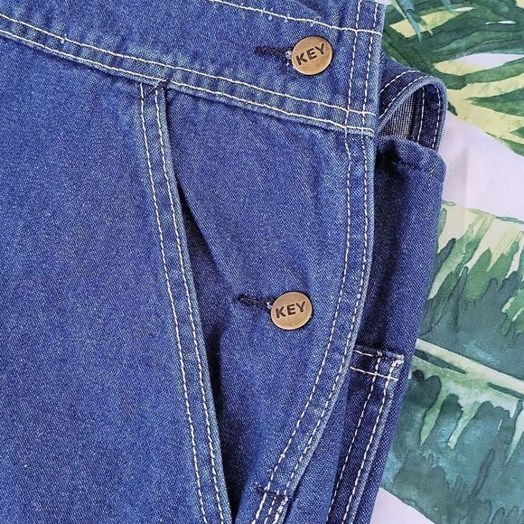 NWT Key Imperial Vtg Bib Overalls Authentic Fit Zip Fly Big & Tall Size 44 x 30 - Picture 5 of 6